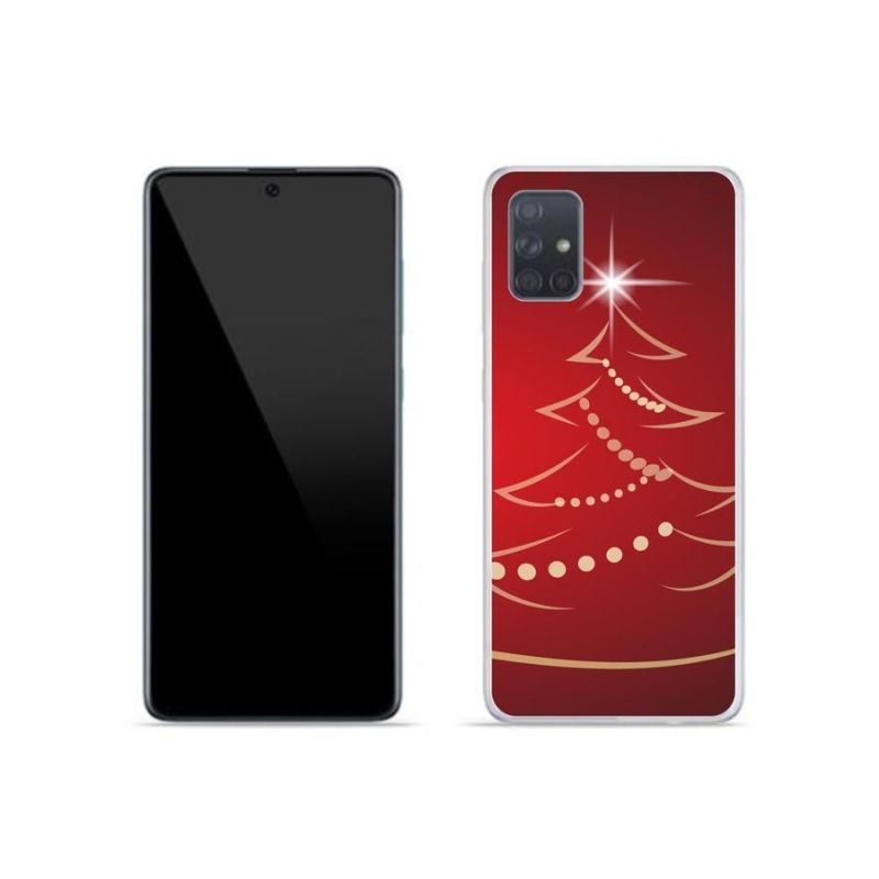 Gél borítás mmCase Samsung Galaxy A51 - karácsonyfa karikatúra