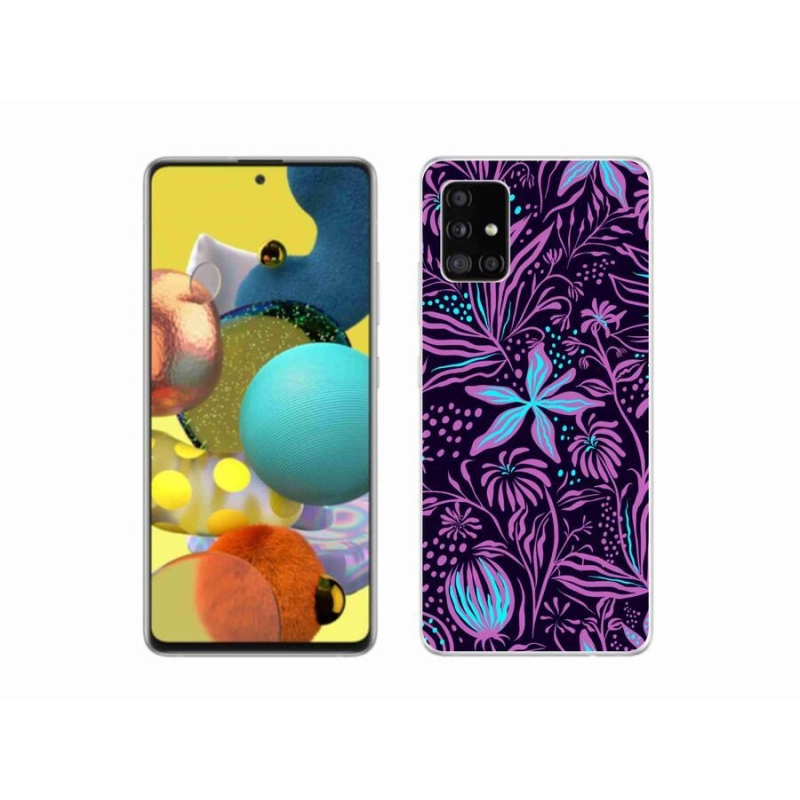 Gél védőhuzat mmCase mobiltelefonhoz Samsung Galaxy A51 - virágok 2