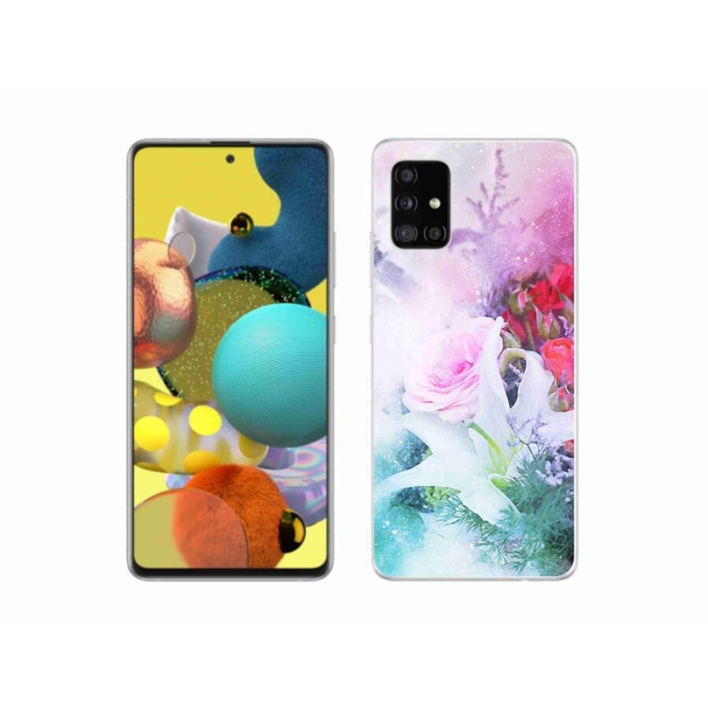 Gél borító mmCase Samsung Galaxy A51 - virágok 4