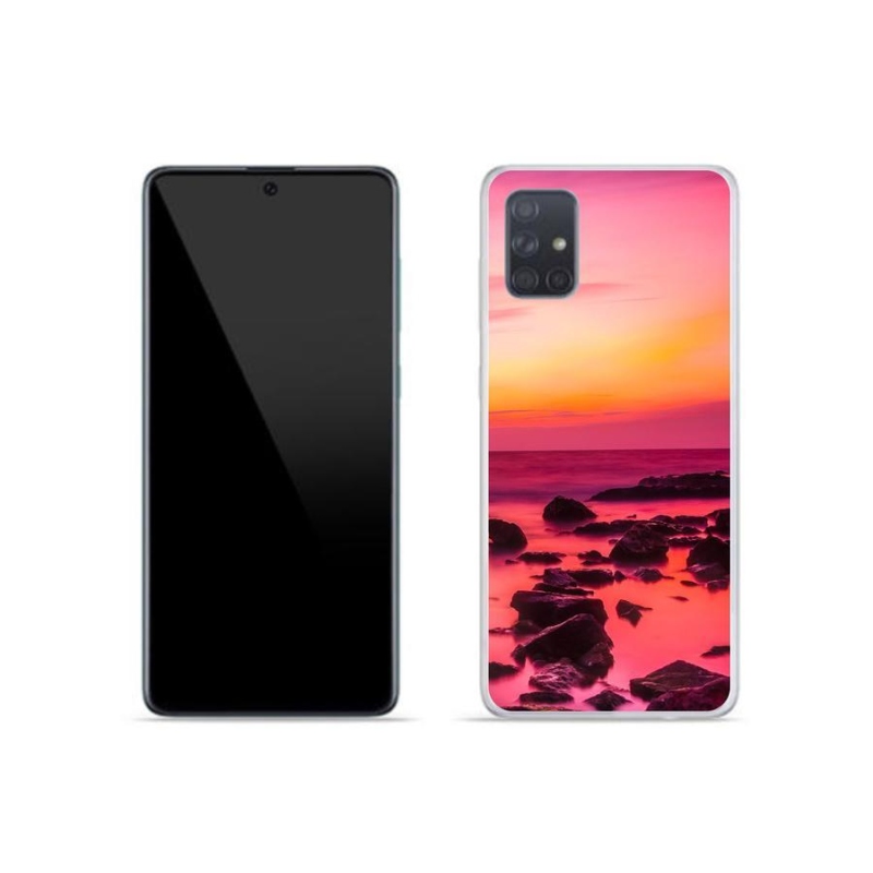 Gél borítás mmCase Samsung Galaxy A51 készülékhez - tenger és ragyogás