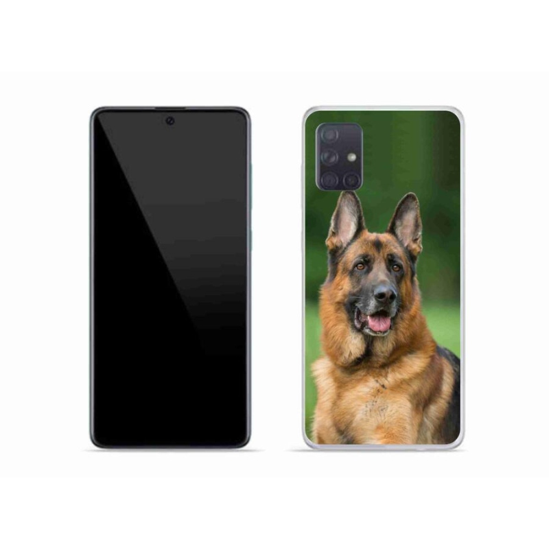 Zselés borítás mmCase Samsung Galaxy A51 - Német juhászkutya számára
