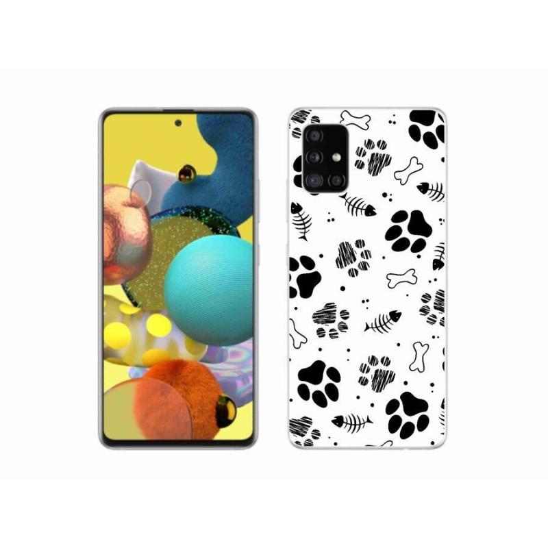 Zselés borítás mmCase Samsung Galaxy A51 - kutyamancsok 1