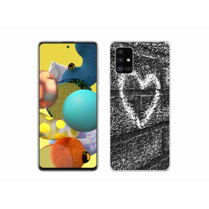 Gél borítás mmCase Samsung Galaxy A51 készülékhez - szív a falon