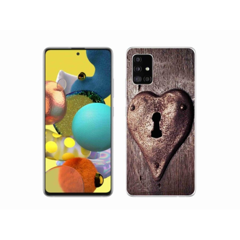 Gél borítás mmCase Samsung Galaxy A51 készülékhez - szív alakú zár