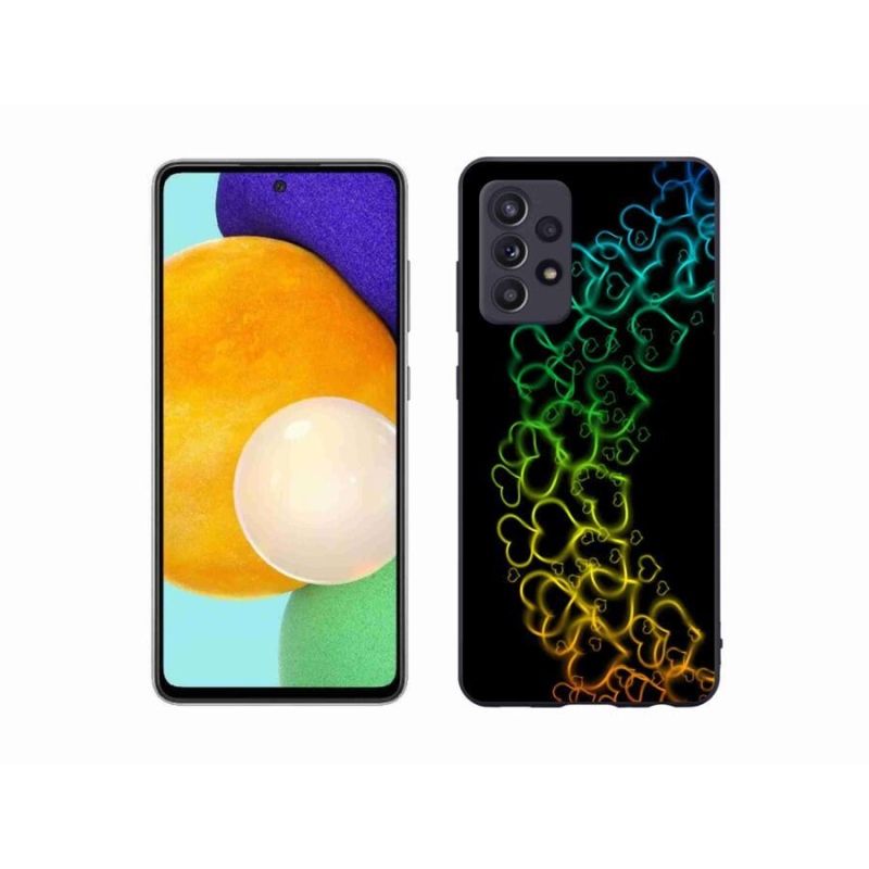 Zselés borítás mmCase Samsung Galaxy A52/A52 5G - színes szívek