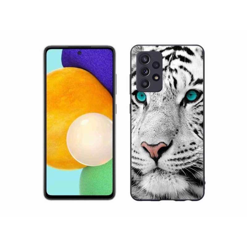 Zselés borítás mmCase Samsung Galaxy A52/A52 5G - fehér tigris
