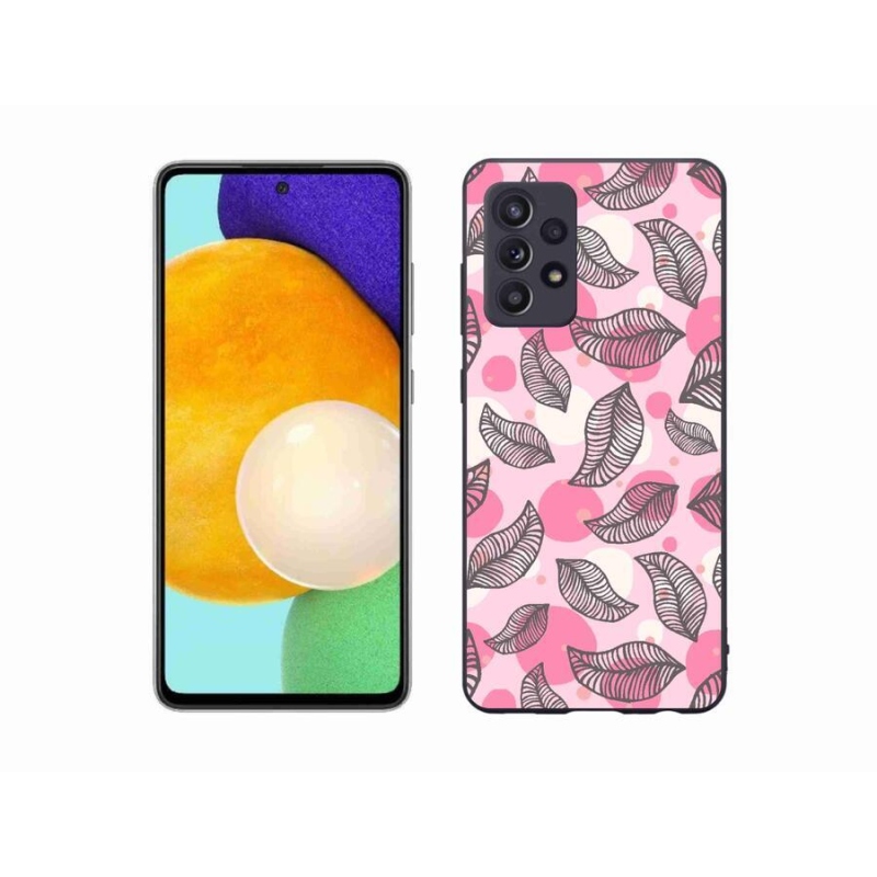 Zselés borítás mmCase Samsung Galaxy A52/A52 5G - rajzfilmes hulló levelek