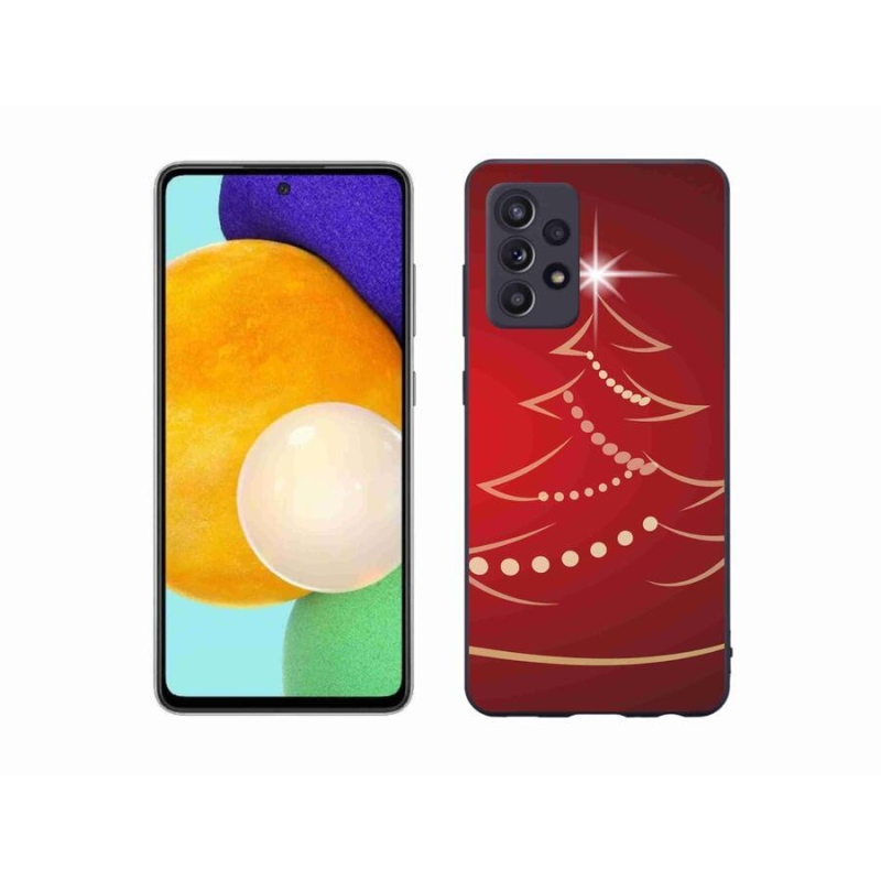 Gél borítás mmCase Samsung Galaxy A52/A52 5G - karácsonyfa karikatúra