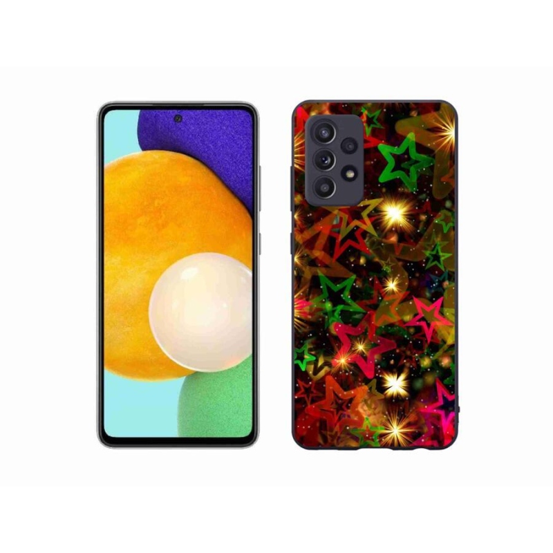Zselés borítás mmCase Samsung Galaxy A52s 5G - színes csillagok