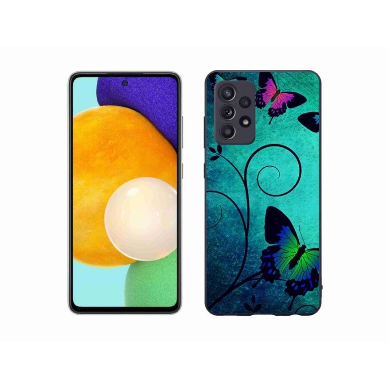 Gél védőhuzat mmCase Samsung Galaxy A52s 5G - színes pillangókhoz