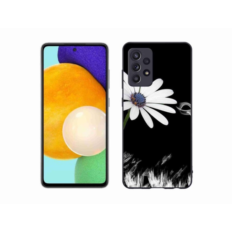 Gél védőhuzat mmCase Samsung Galaxy A52s 5G - fehér virág