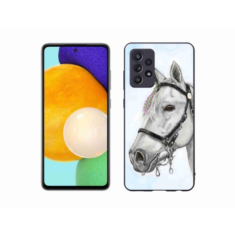 Zselés borítás mmCase Samsung Galaxy A52s 5G - fehér ló 1