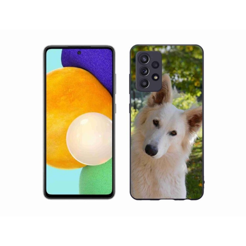 Zselés borítás mmCase Samsung Galaxy A52s 5G - fehér Svájci juhász 1