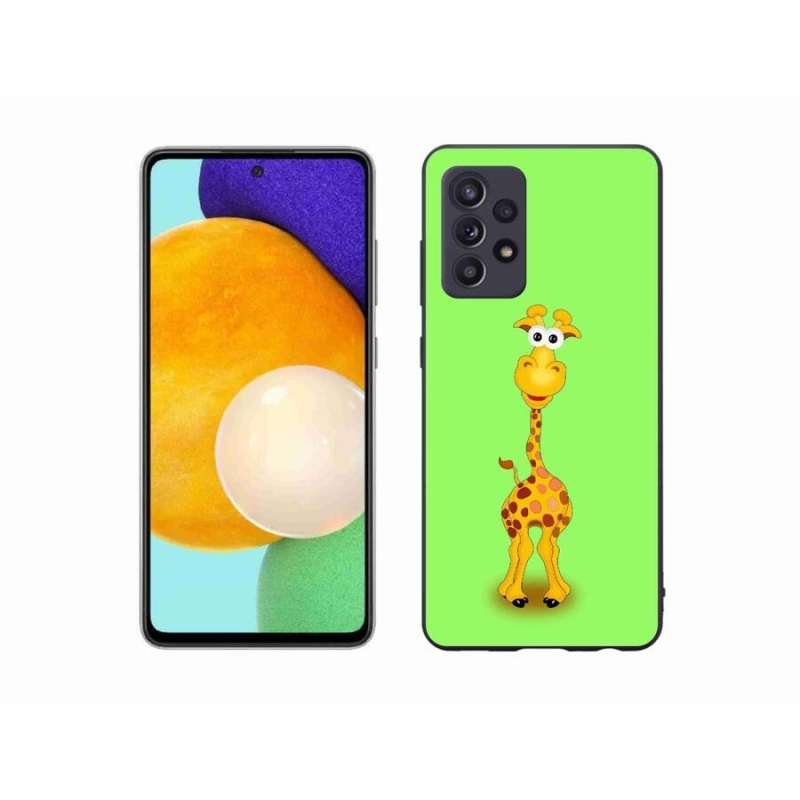 Zselés borítás mmCase Samsung Galaxy A52s 5G - rajzfilm zsiráfhoz