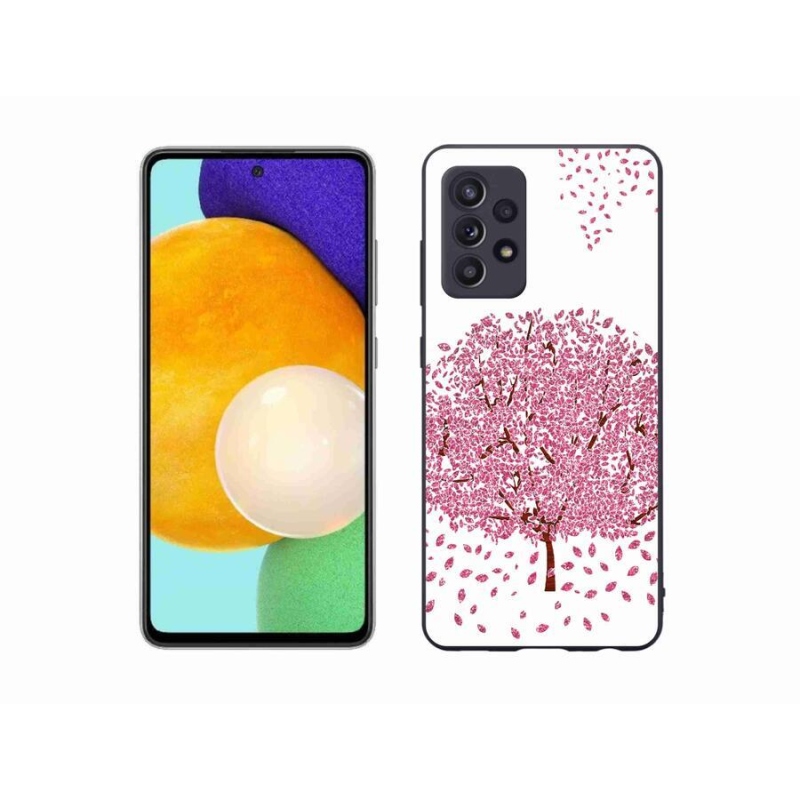 Zselés borítás mmCase Samsung Galaxy A52s 5G - rajzfilmfa levelekkel