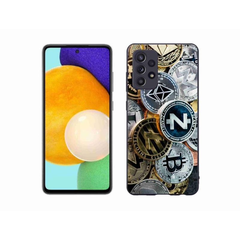 Gél borító mmCase a Samsung Galaxy A52s 5G számára - kriptovaluták