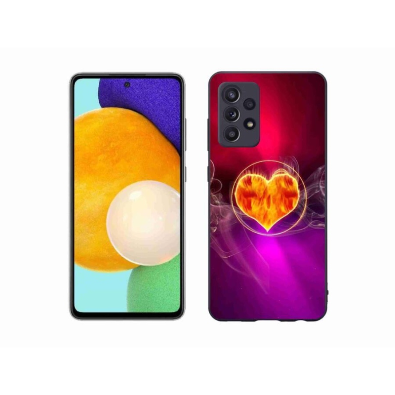 Gél borítás mmCase Samsung Galaxy A52s 5G - tüzes szív