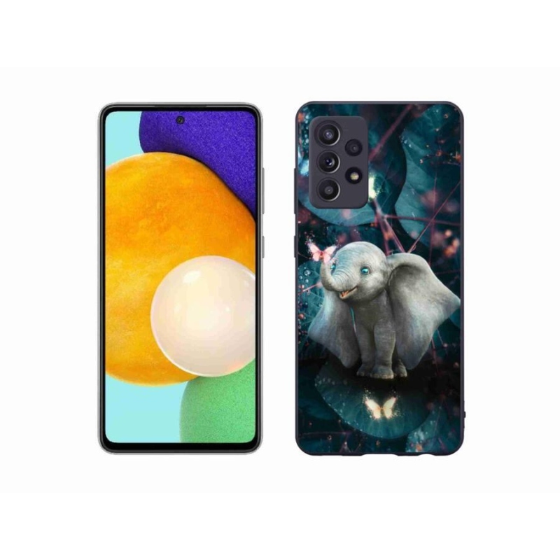 Gél borítás mmCase Samsung Galaxy A52s 5G - aranyos elefánt - Samsung Galaxy A52s 5G - aranyos elefánt