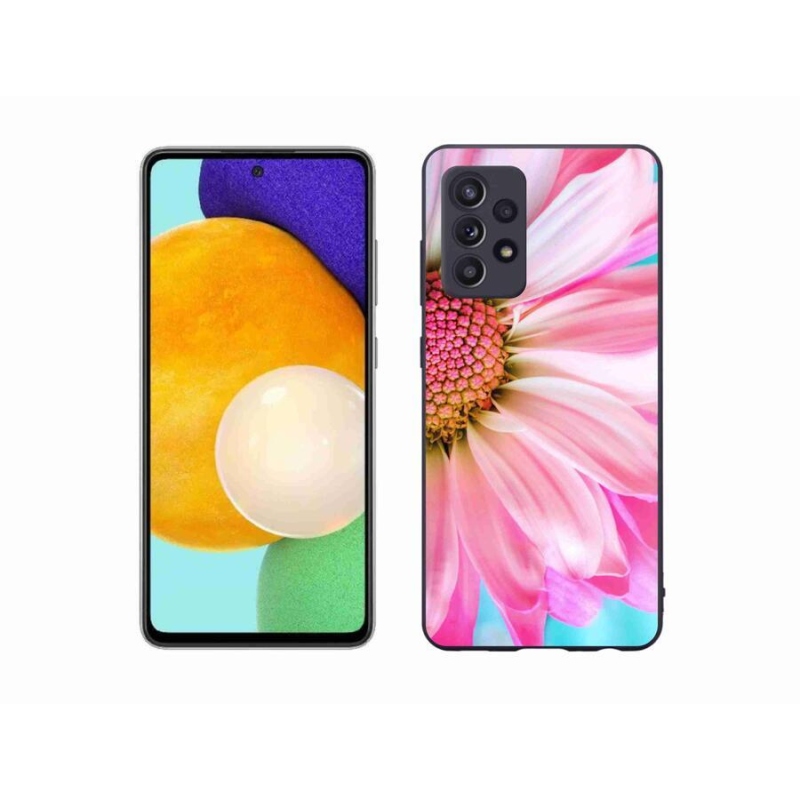 Gél védőhuzat mmCase Samsung Galaxy A52s 5G - rózsaszín virág