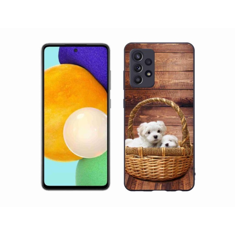 Zselés borítás mmCase Samsung Galaxy A52s 5G - kölyökkutyákhoz