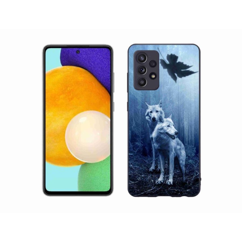 Zselés borítás mmCase Samsung Galaxy A52s 5G - farkasok az erdőben