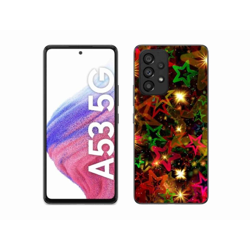 Zselés borítás mmCase Samsung Galaxy A53 5G - színes csillagok