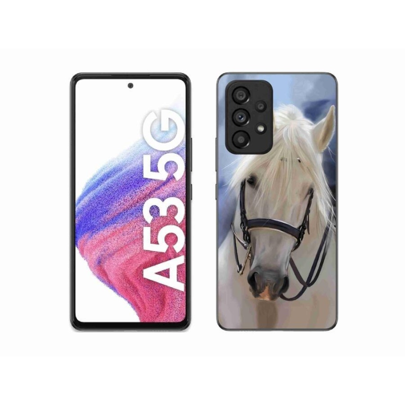 Zselés borítás mmCase Samsung Galaxy A53 5G - fehér ló