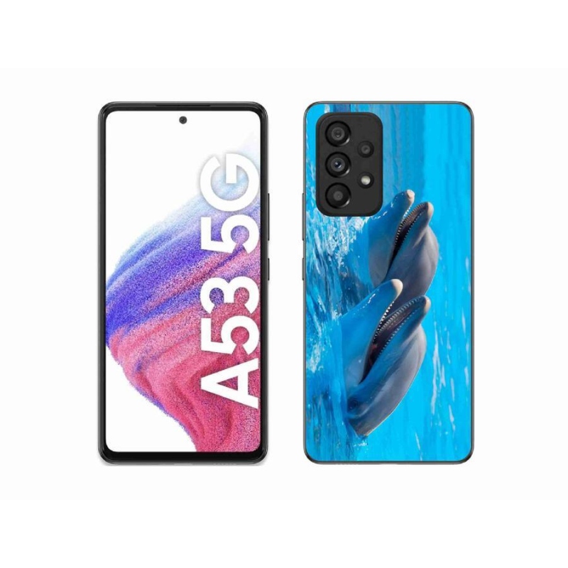Zselés borítás mmCase Samsung Galaxy A53 5G - delfinek