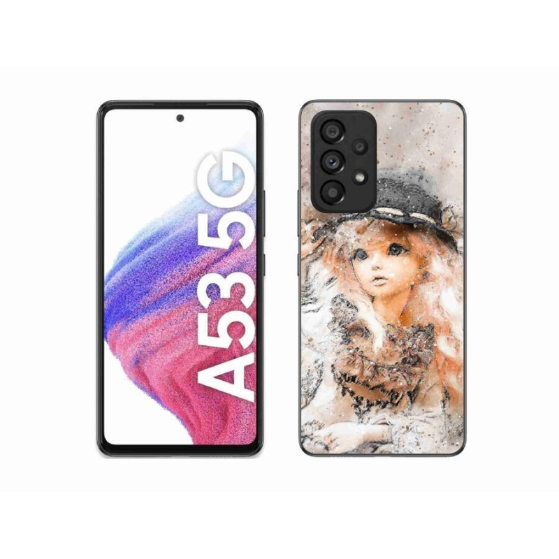 Gél borítás mmCase Samsung Galaxy A53 5G - kalapos lányhoz