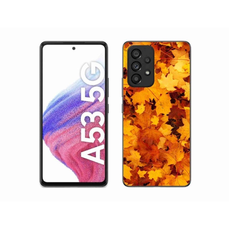 Gél borítás mmCase Samsung Galaxy A53 5G - juharlevelek - Samsung Galaxy A53 5G - Juharlevelek