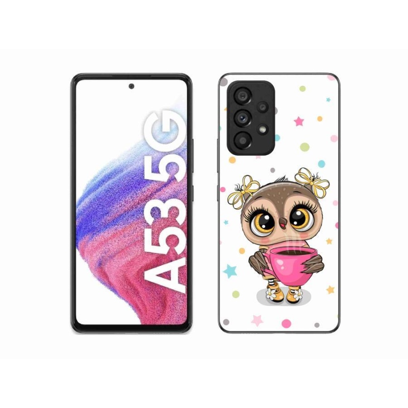 Zselés borítás mmCase Samsung Galaxy A53 5G - rajzfilm bagolyhoz