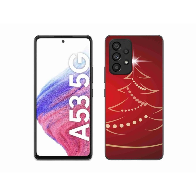 Gél borítás mmCase Samsung Galaxy A53 5G - karácsonyfa karikatúra