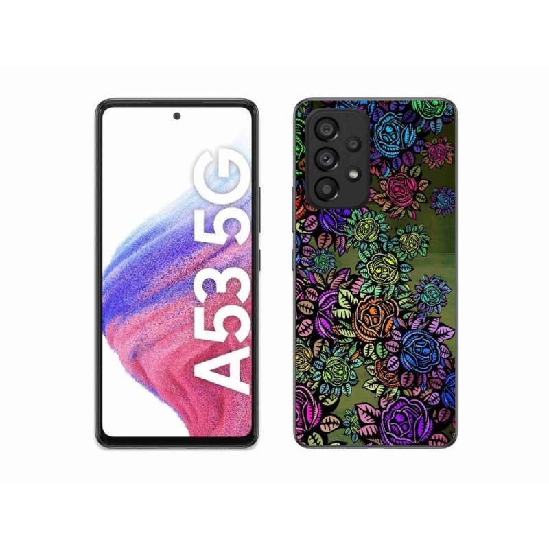 Gél borító mmCase Samsung Galaxy A53 5G - virágok 6