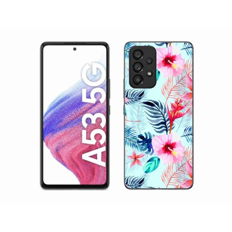 Gél védőhuzat mmCase Samsung Galaxy A53 5G - virágok
