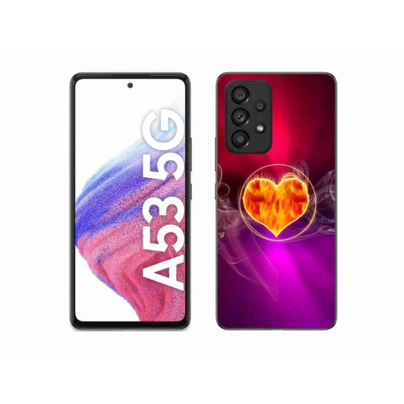 Gél borítás mmCase Samsung Galaxy A53 5G - tüzes szív
