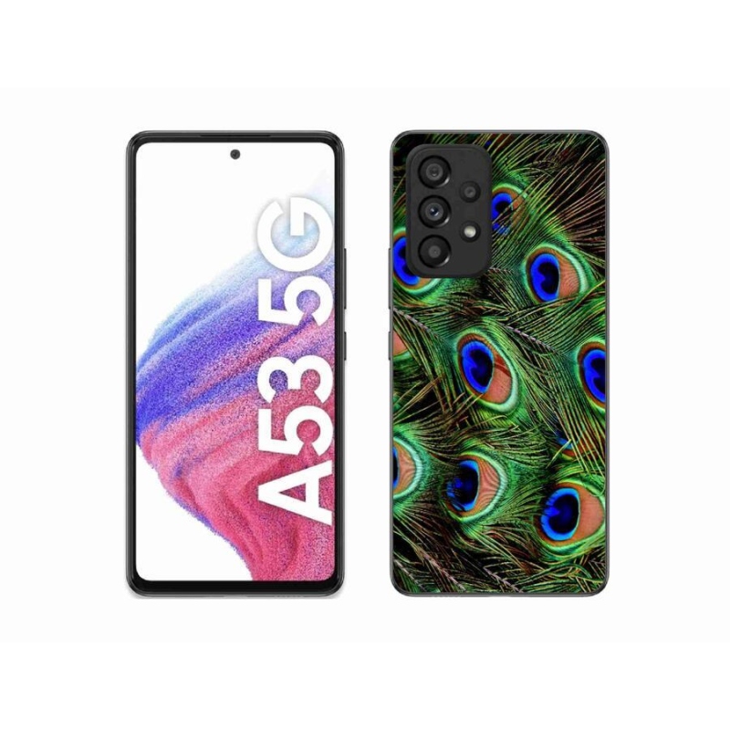 Zselés borítás mmCase Samsung Galaxy A53 5G - pávatoll