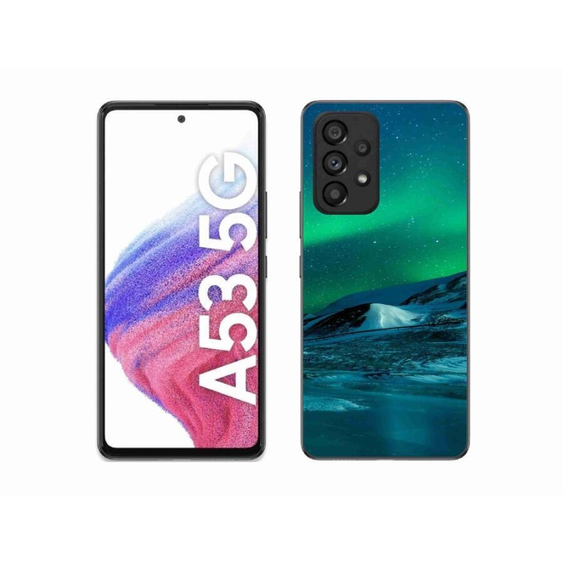 Gél borítás mmCase Samsung Galaxy A53 5G - sarki fény - borealisz