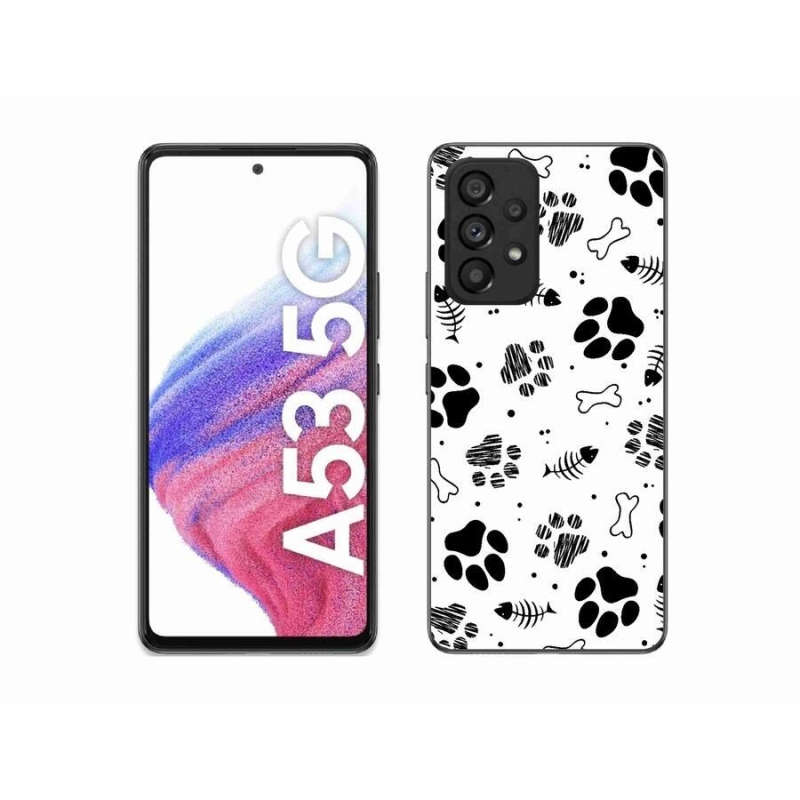 Zselés borítás mmCase Samsung Galaxy A53 5G - kutyamancsok 1