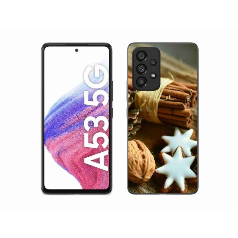 Gél borítás mmCase Samsung Galaxy A53 5G - fahéj és mézeskalács - Samsung Galaxy A53 5G - fahéj és mézeskalács