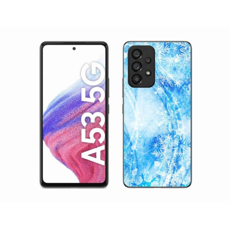Zselés borítás mmCase Samsung Galaxy A53 5G - hópelyhekhez
