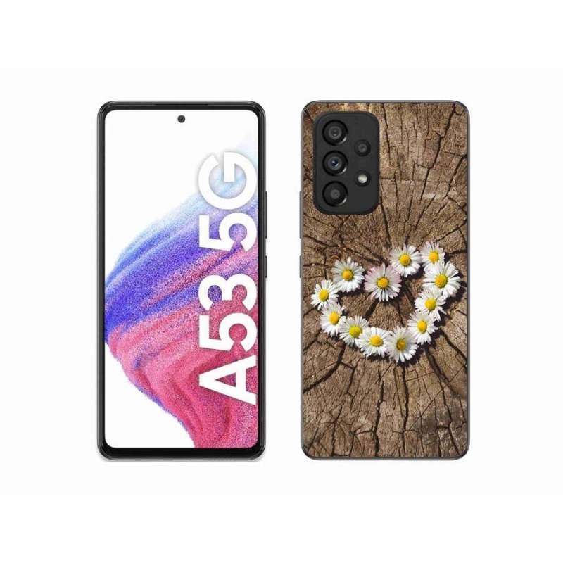 Zselés borítás mmCase Samsung Galaxy A53 5G - Százszorszépek szíve