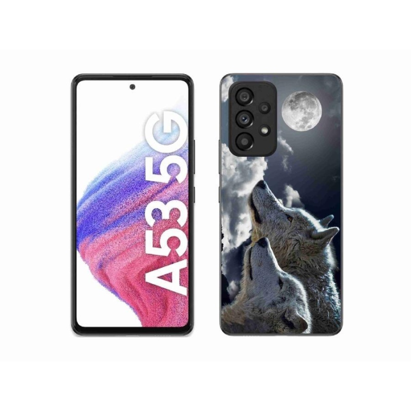 Zselés borítás mmCase Samsung Galaxy A53 5G - farkasok