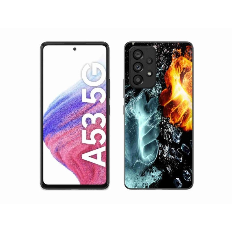 Zselés borítás mmCase Samsung Galaxy A53 5G - víz és tűz