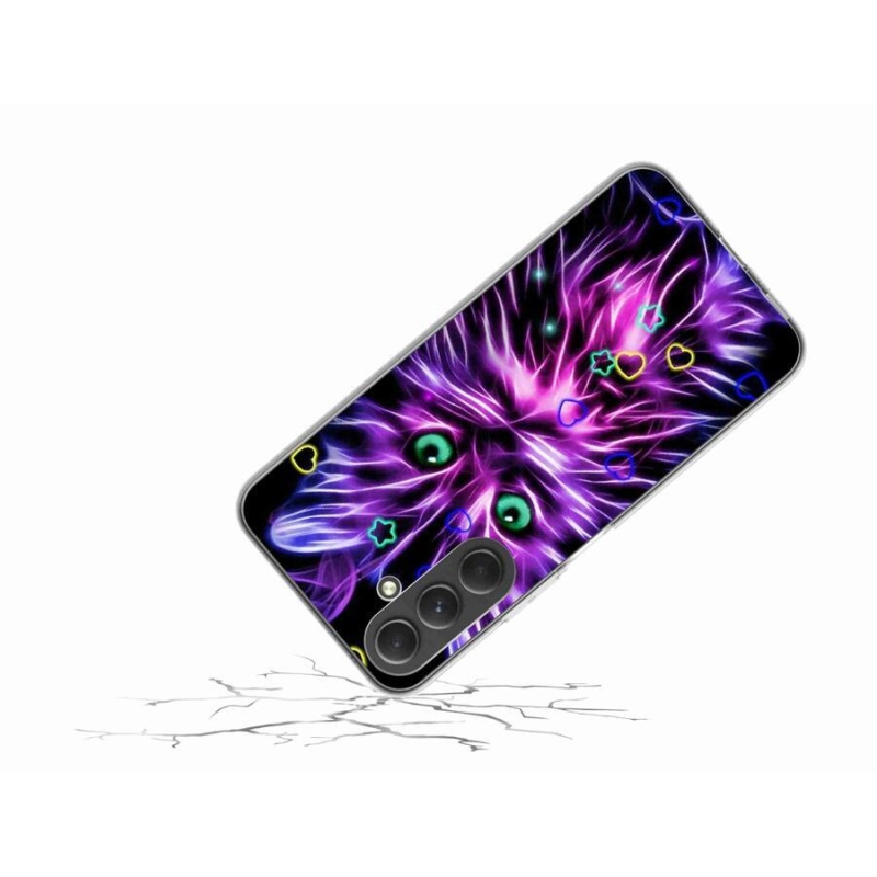 Zselés borítás mmCase Samsung Galaxy A54 5G - absztrakt macska