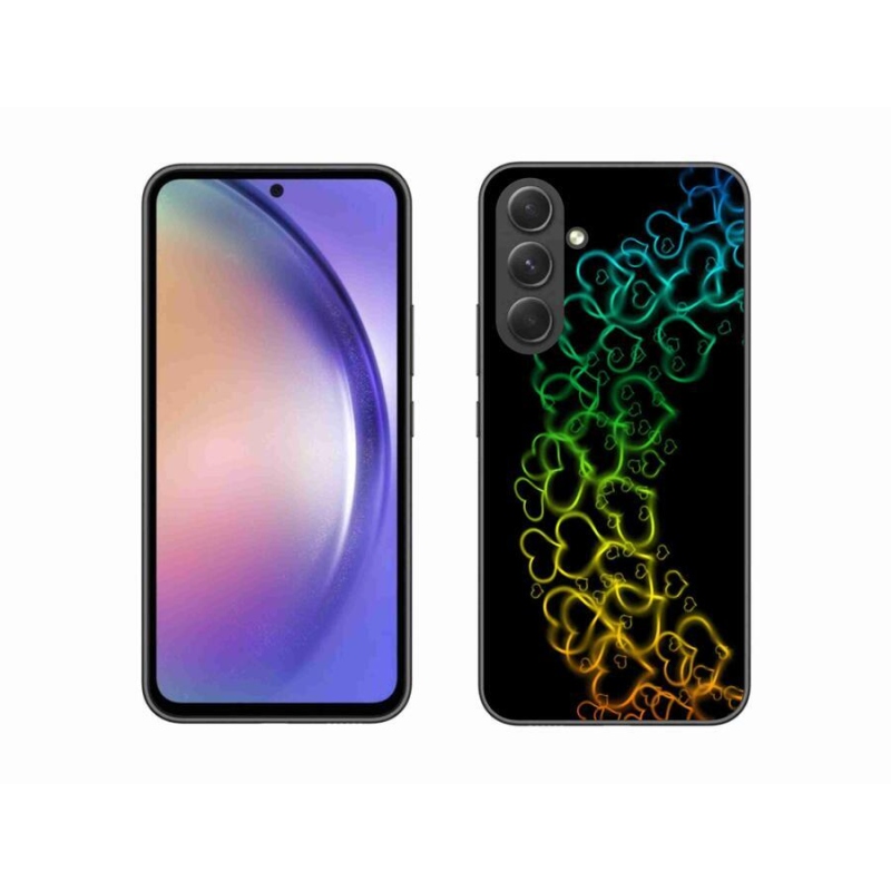 Zselés borítás mmCase Samsung Galaxy A54 5G - színes szívek
