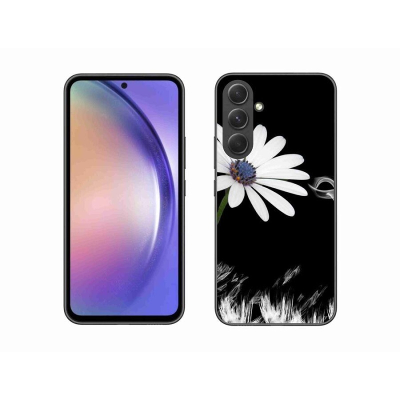Gél védőhuzat mmCase Samsung Galaxy A54 5G - fehér virág