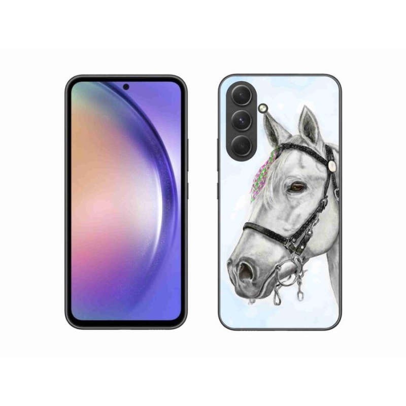 Zselés borítás mmCase Samsung Galaxy A54 5G - fehér ló 1