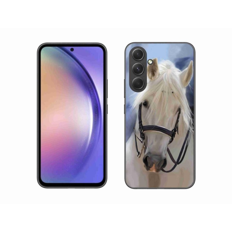 Zselés borítás mmCase Samsung Galaxy A54 5G - fehér ló