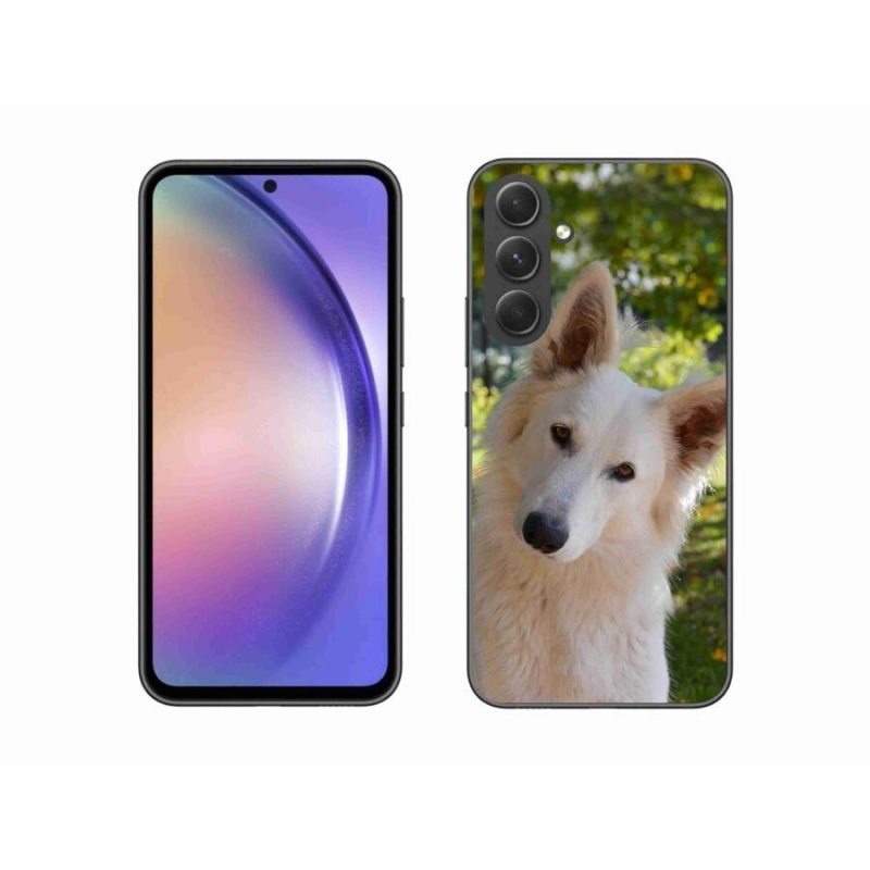 Gél védőhuzat mmCase Samsung Galaxy A54 5G - fehér svájci juhász 1