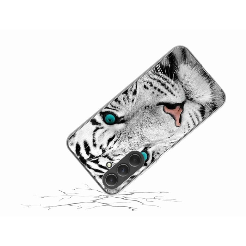Gél védőhuzat mmCase Samsung Galaxy A54 5G - fehér tigris
